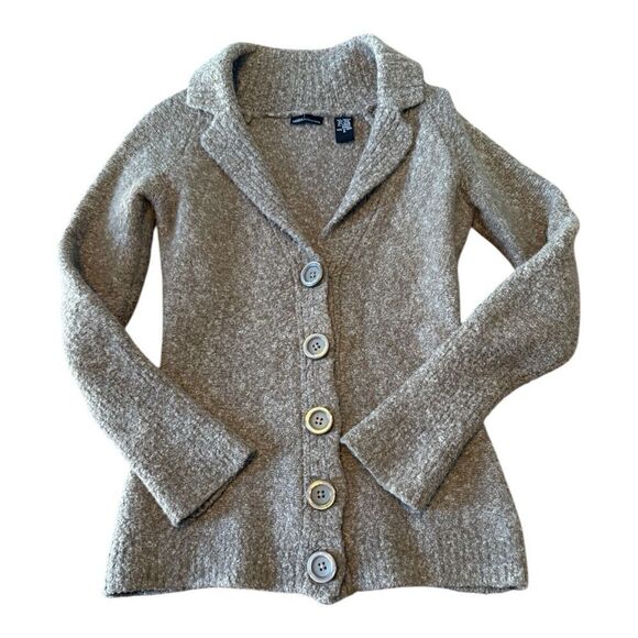 Moda International cardigan sweater brown Size S Wool Blend - Picture 3 of 8